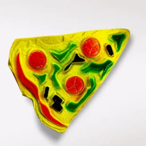 Pizza de juguete para perro con Squeaker chica.