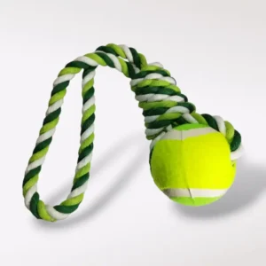 Cuerda con pelota para perro 33cm