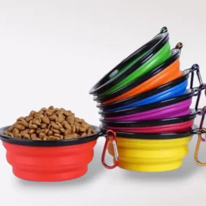 Plato de viaje Silicón plegable perro/gato