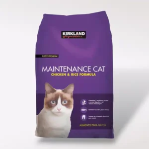 Saco de croquetas Kirkland Signature para gato con pollo y arroz – presentación de 11.3 kg