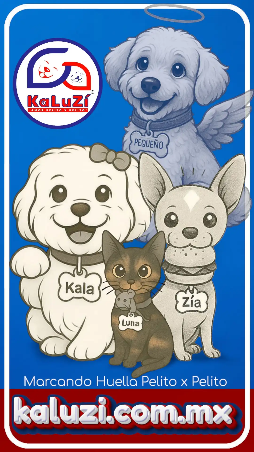 Pequeño, Kala, Luna y Zía