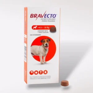 caja de Bravecto Chew tableta masticable para perro chico, 4.5 a 10 kg