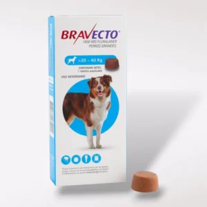 Bravecto Chew tableta masticable para perro grande, 20 a 40 kg