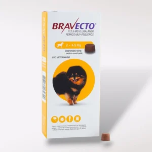 Bravecto Chew tableta masticable para perro mini, 2 a 4.5 kg