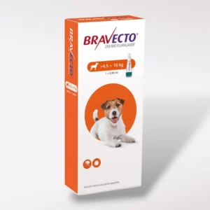 Caja con Pipeta Bravecto Spot-On para perro chico 4.5 a 10 kg