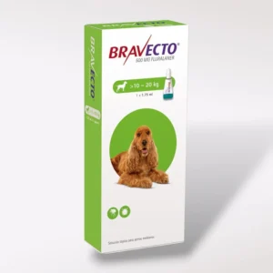 Caja con Pipeta Bravecto Spot-On para perros medianos de 10 a 20 kg