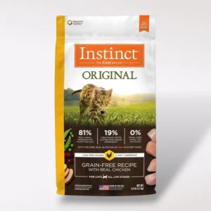Croquetas Instinct Original para gato – Receta pollo sin granos, con carne cruda liofilizada y nutrientes naturales