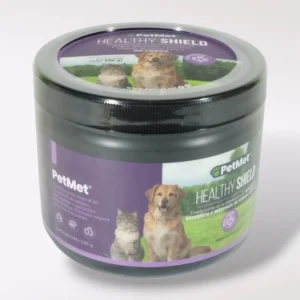 Frasco de desparasitante natural Healthy Shield 100g.