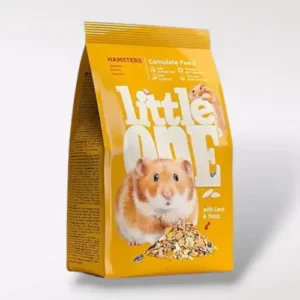 Bolsa de alimento balanceado Little One para hamsters. Contiene ingredientes naturales y vitaminas esenciales.