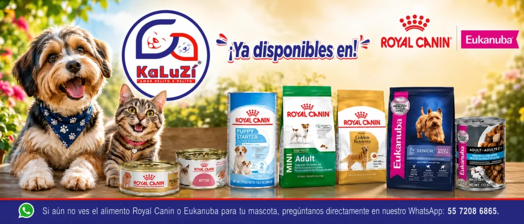 Productos Royal Canin y Eukanuba disponibles en KaLuZí® para perro y gato.